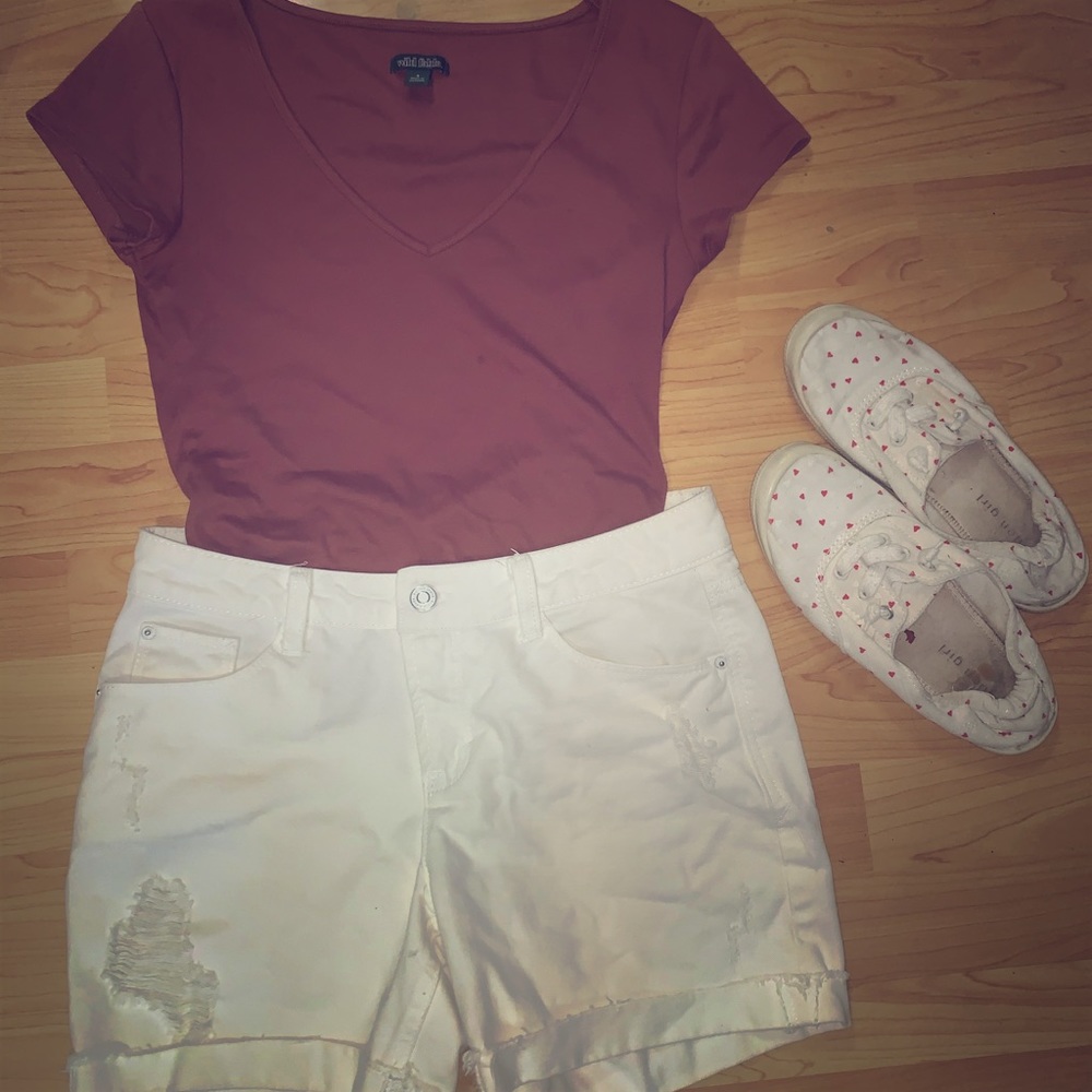 White shorts